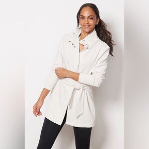 Varley Cream Belted Jacket